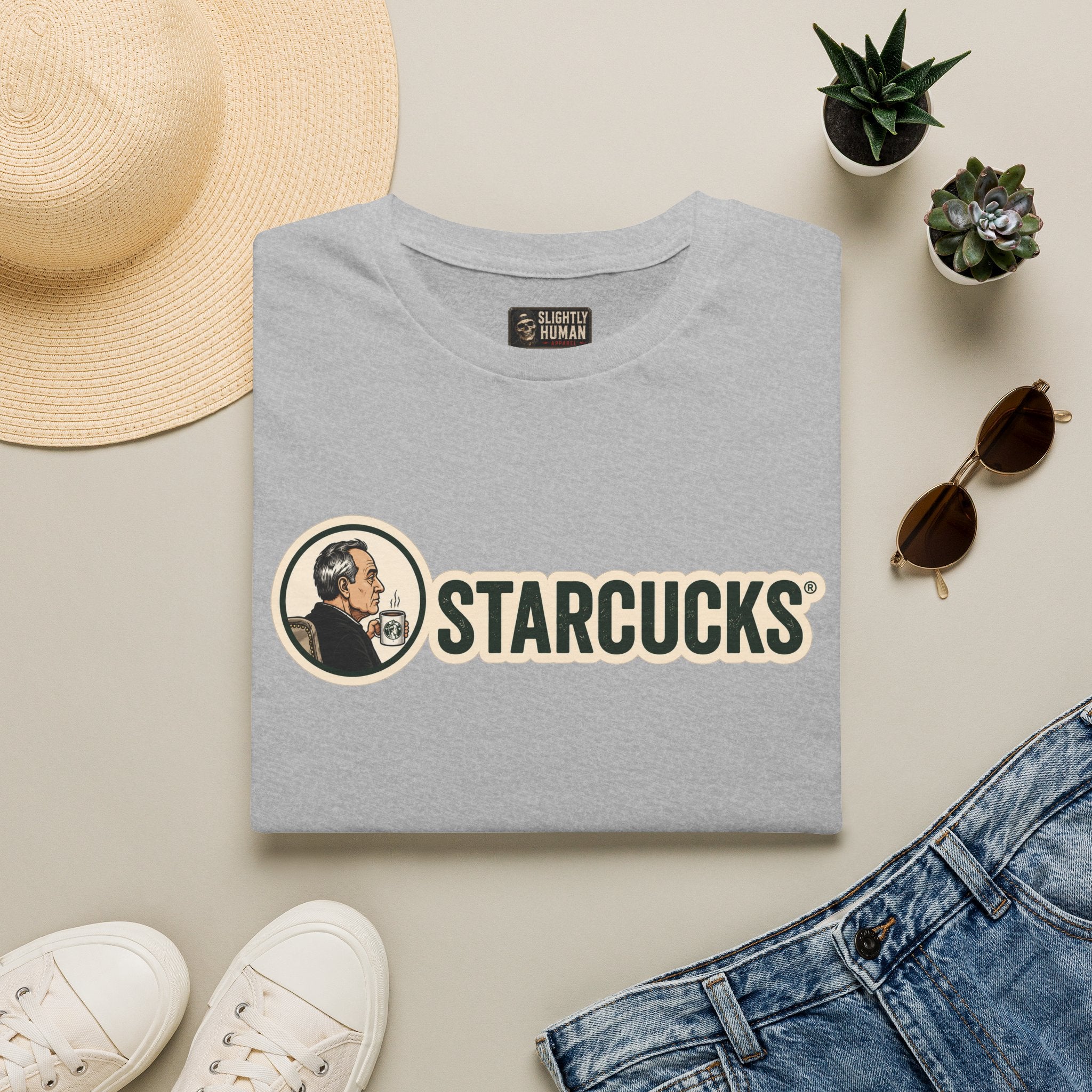 T-Shirt — Vintage 'Starcucks' Logo Tee