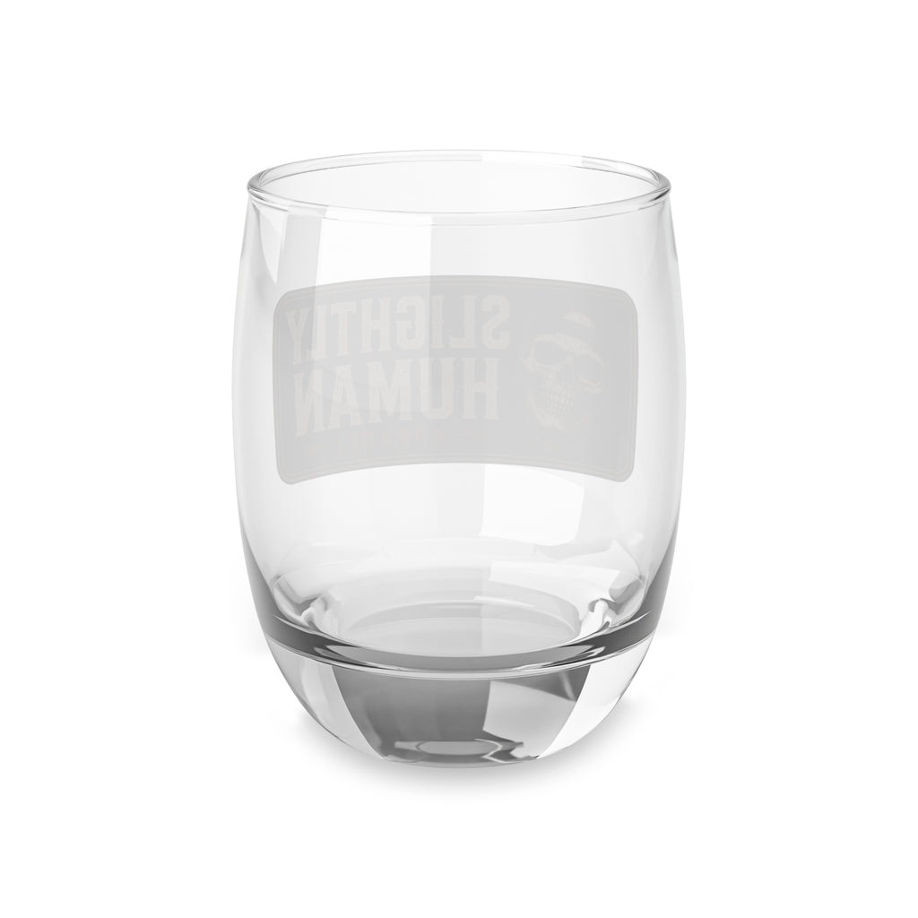 Slightly Human Whiskey Glass – Skull Logo Rocks Glass