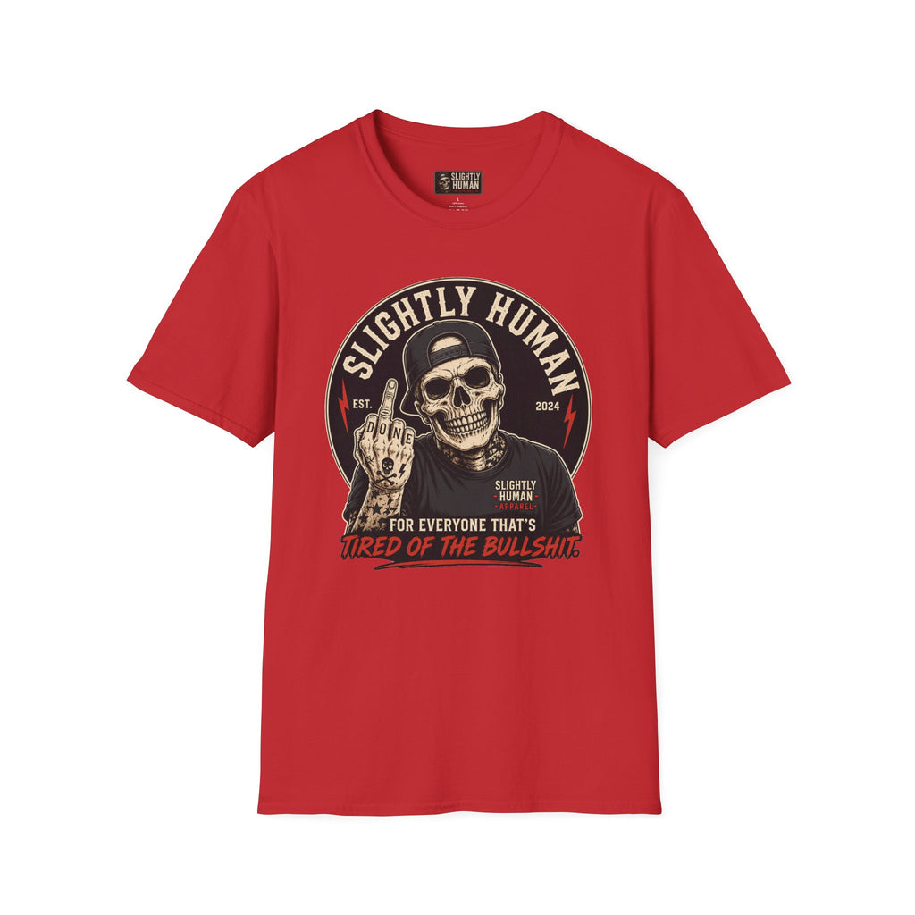 Slighty Human Apparel Skull T-Shirt, Mens