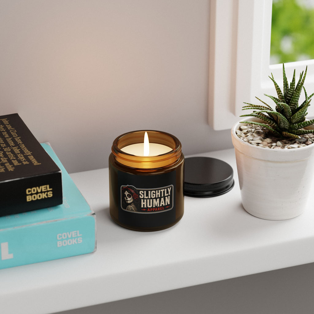 Slightly Human Amber Soy Candle — Spiced/Warm Scent