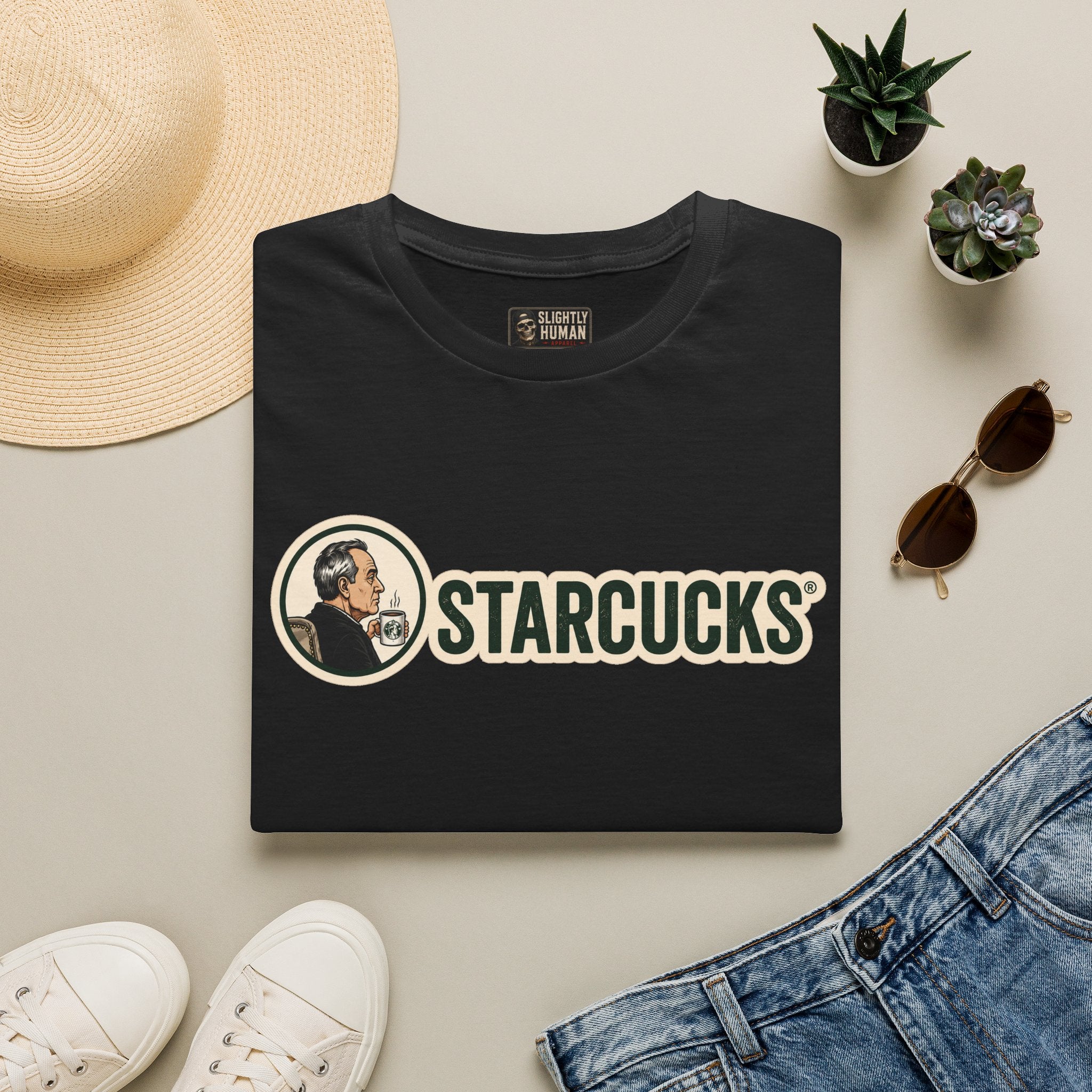 T-Shirt — Vintage 'Starcucks' Logo Tee
