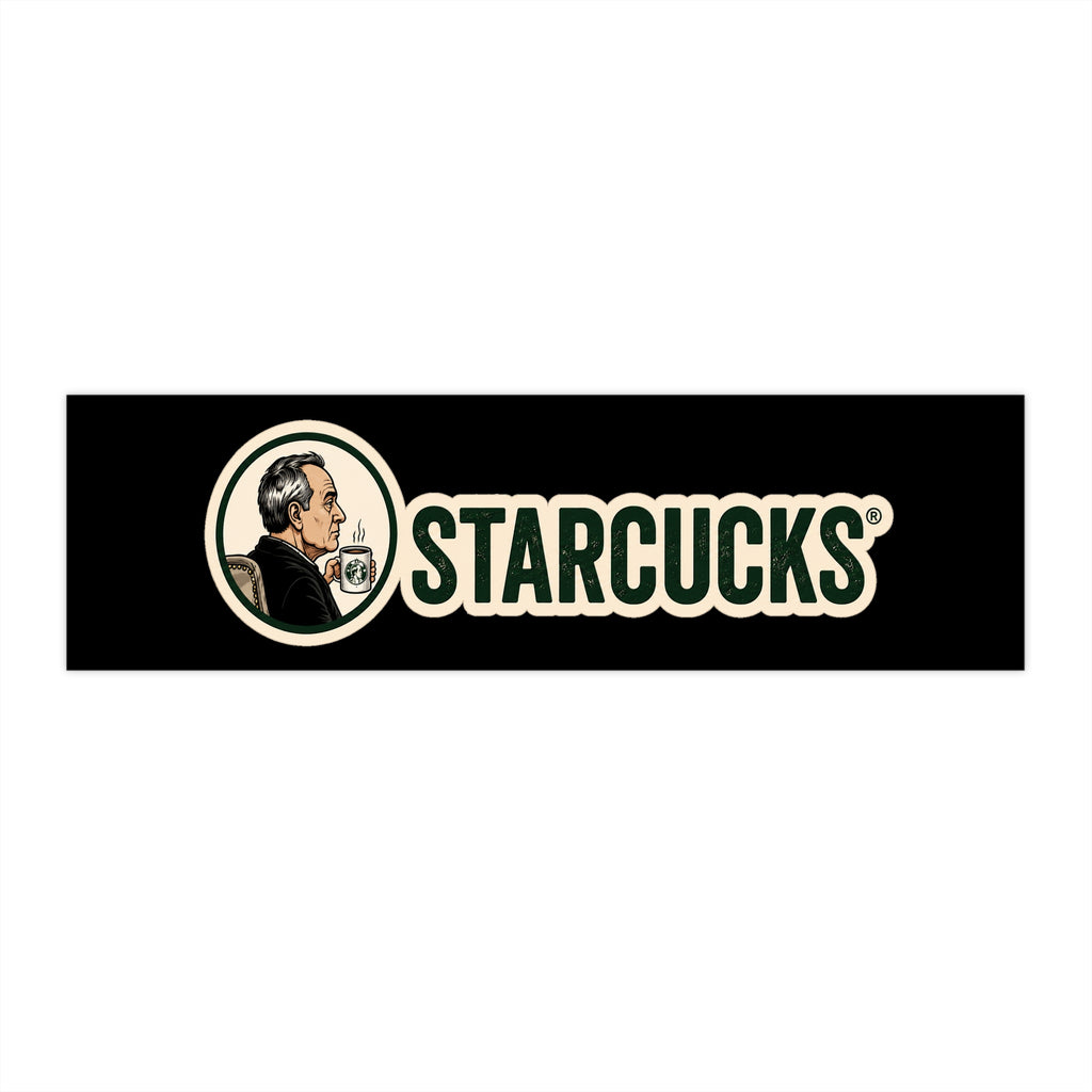 Bumper Sticker — “STARCUCKS” Retro Logo Decal