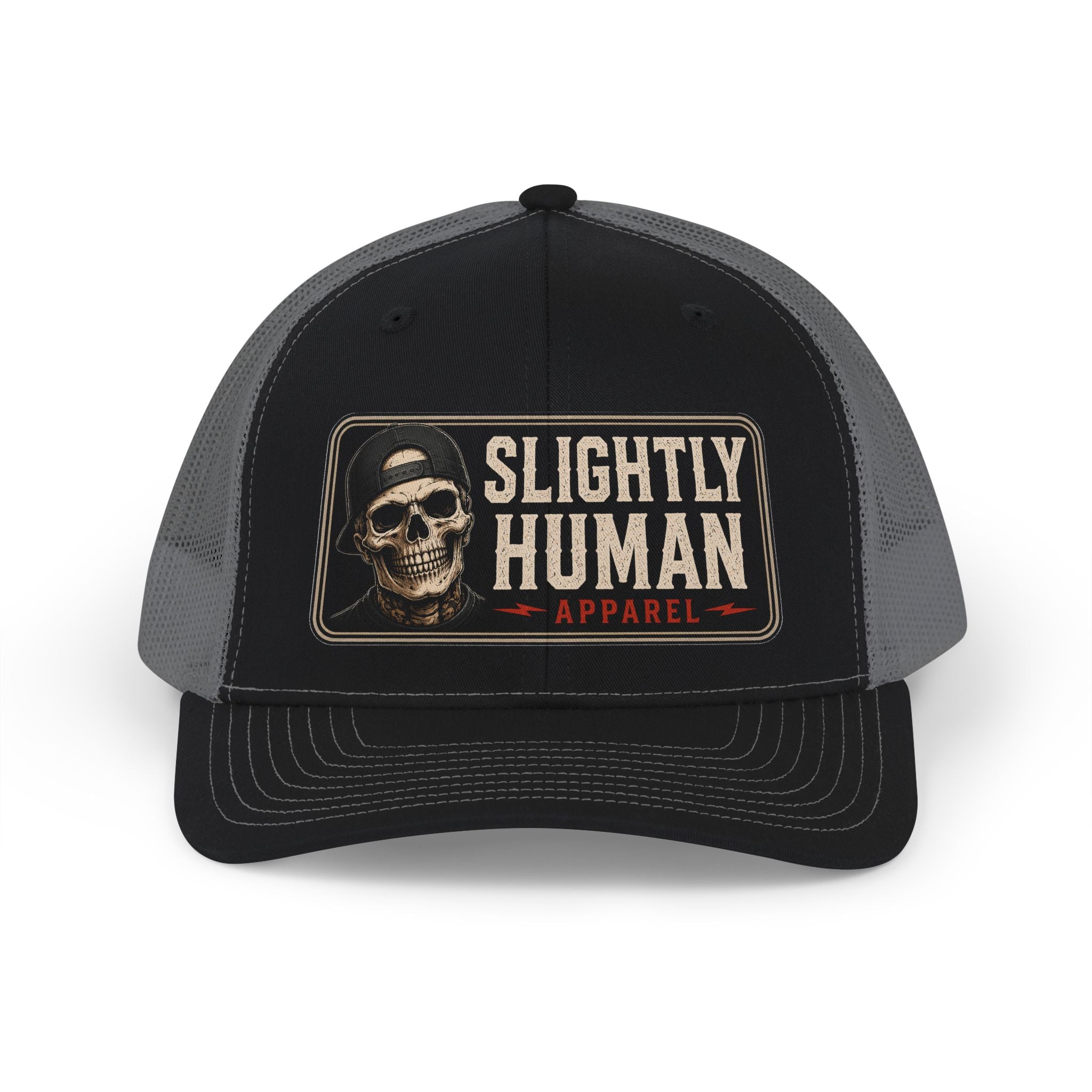 Slightly Human Trucker Cap — Richardson Snap Back