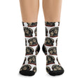 Slightly Human Graphic Crew Socks