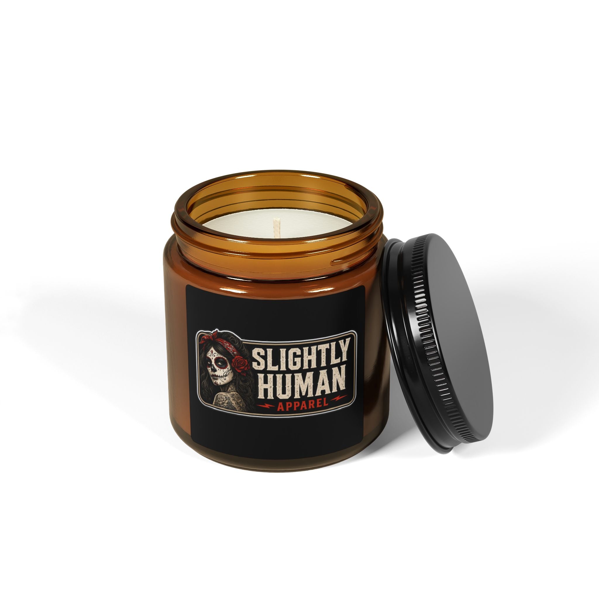Slightly Human Amber Soy Candle — Spiced/Warm Scent