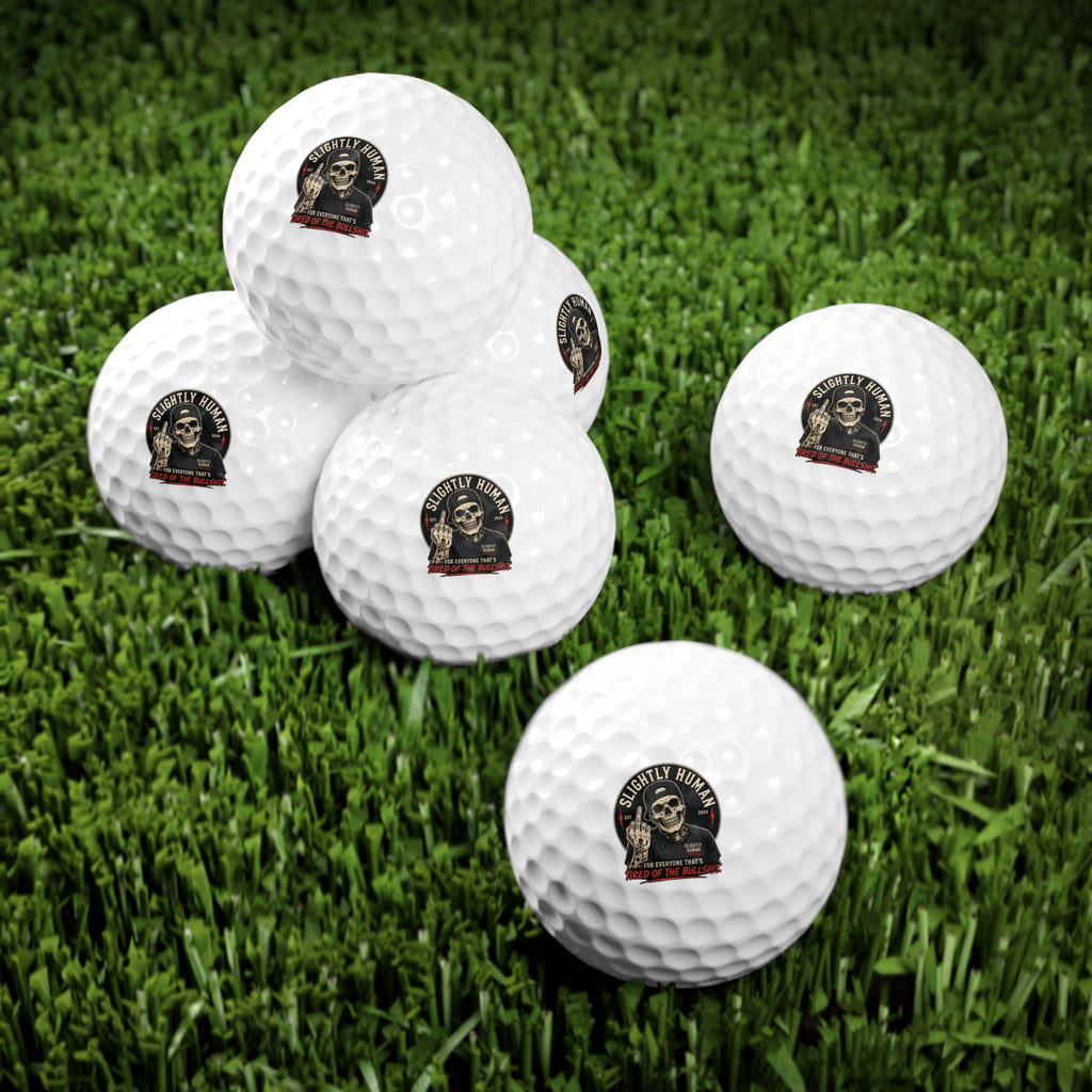 Slightly Human Golf Balls, 6pcs