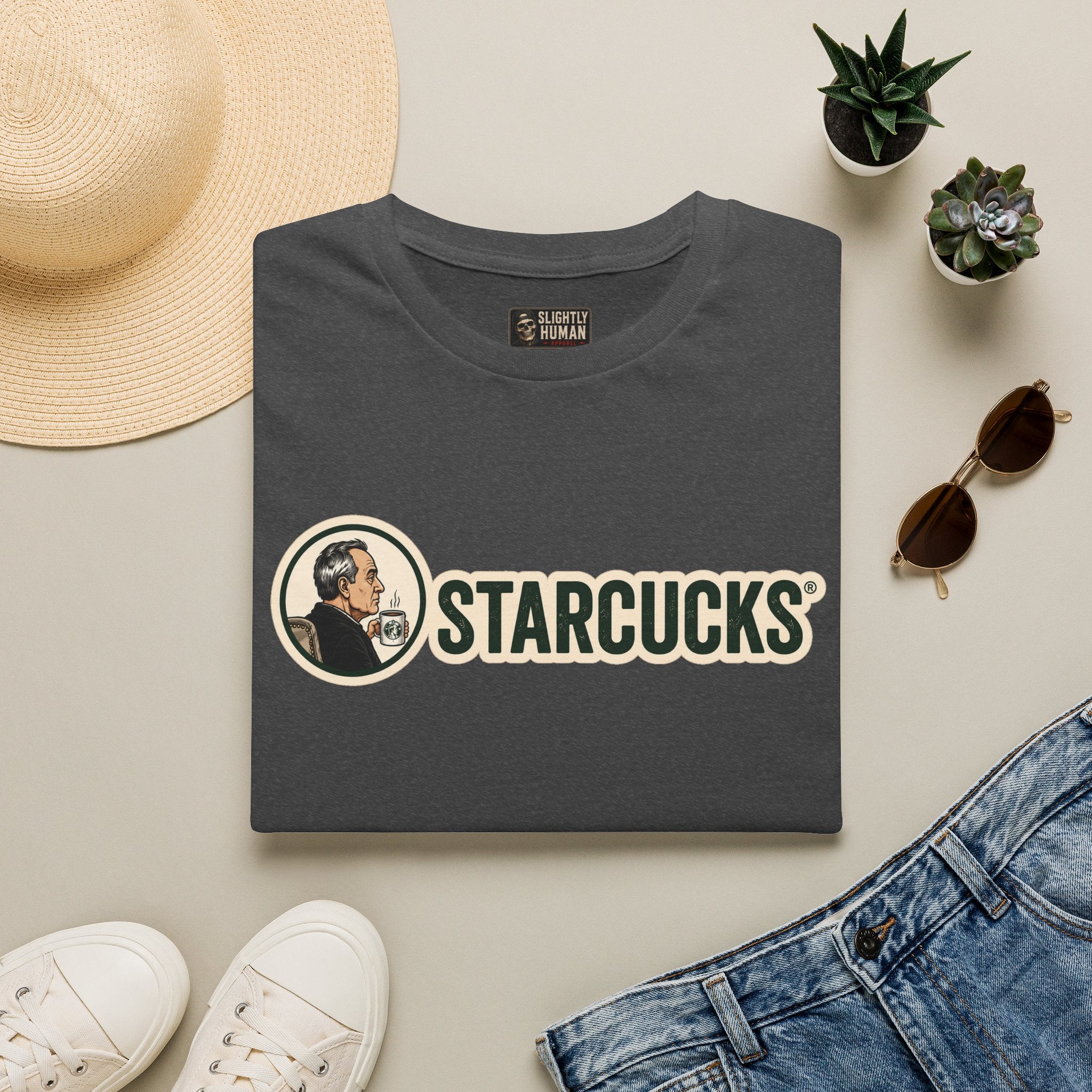 T-Shirt — Vintage 'Starcucks' Logo Tee