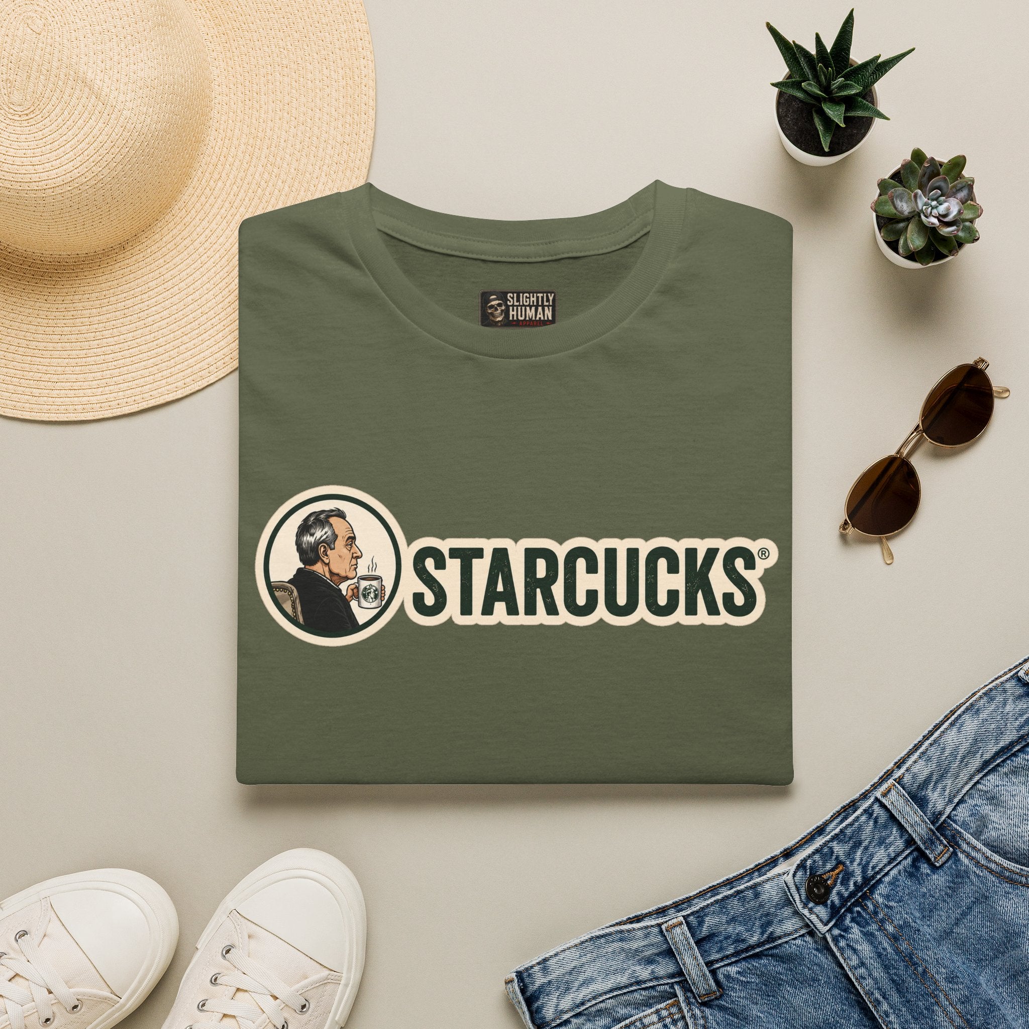 T-Shirt — Vintage 'Starcucks' Logo Tee