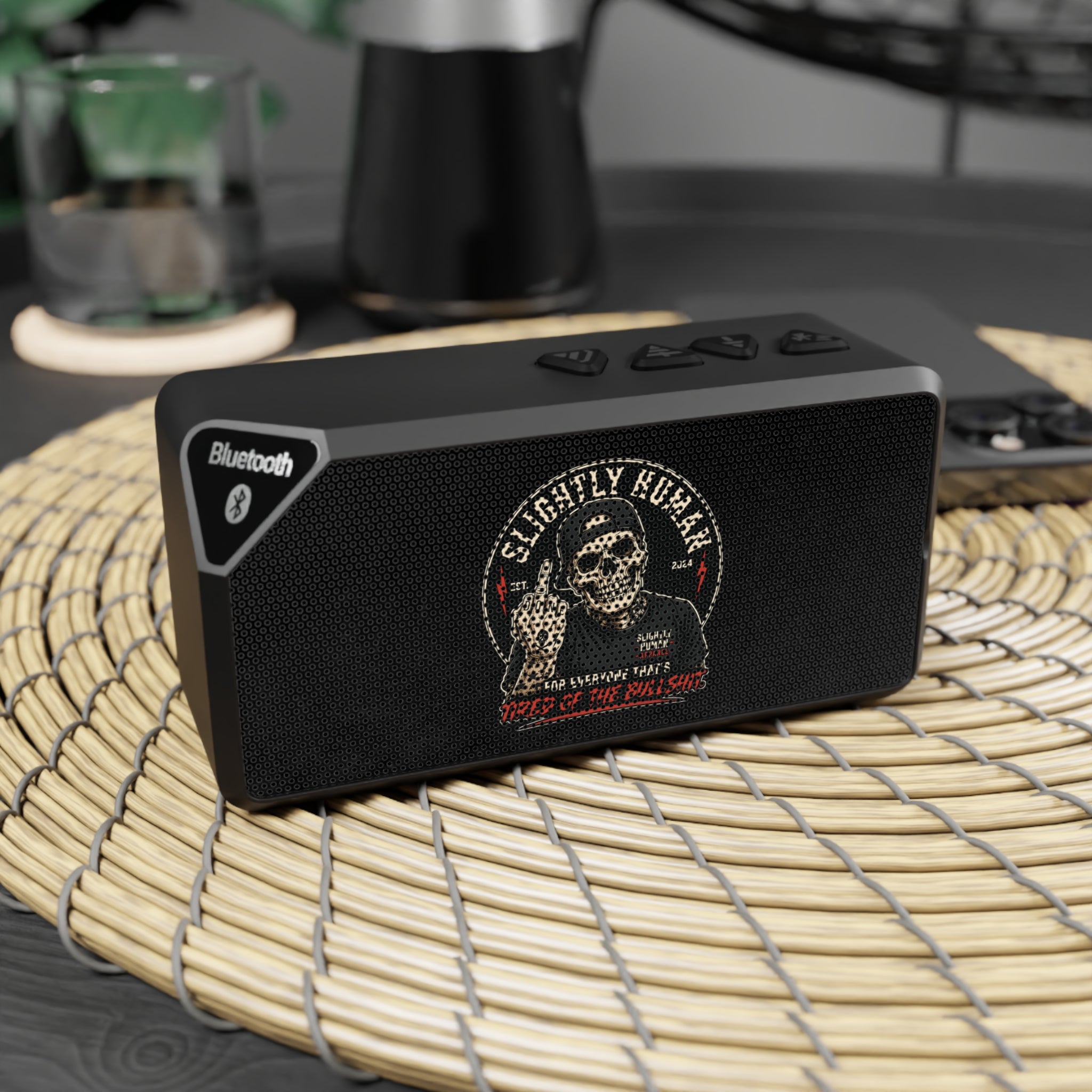 Bluetooth Speaker — Slightly Human Skull Portable Speaker