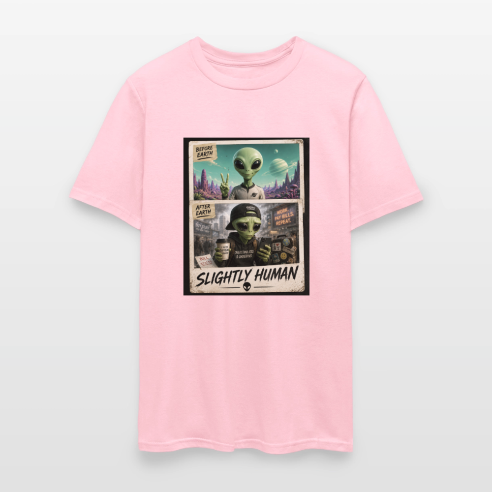 Slight Human Return To Earth T-Shirt - pink