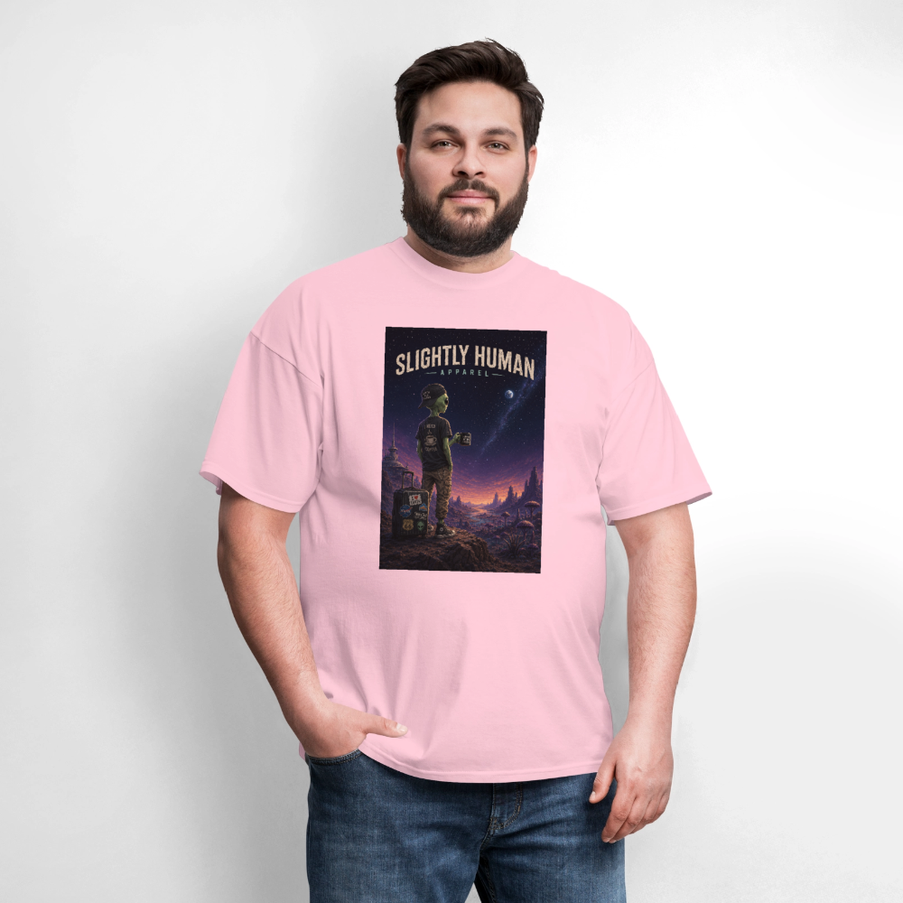 Slightly Human Home Planet T-Shirt - pink