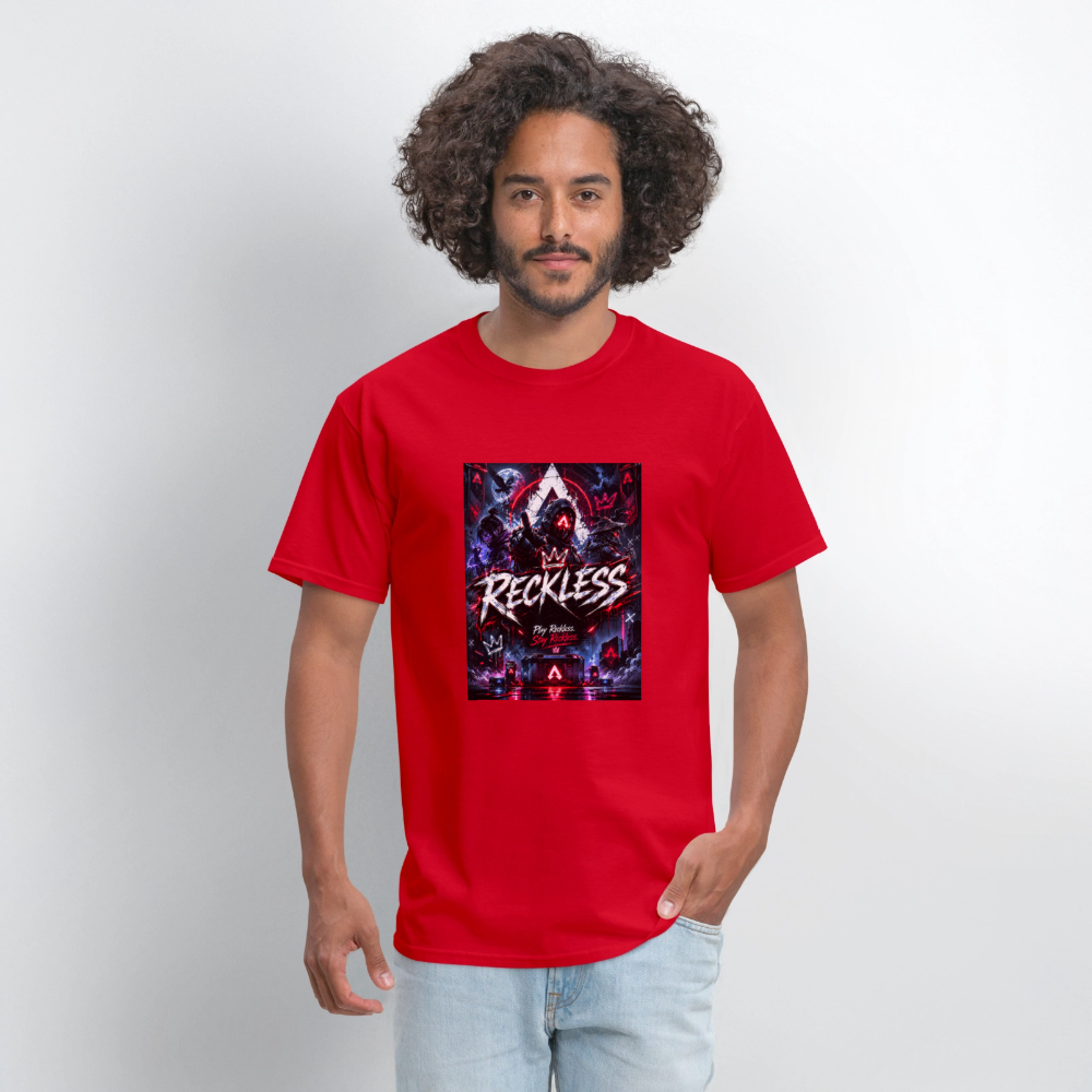 Reckless, Play Reckless, Stay Reckless Men's Tee - red