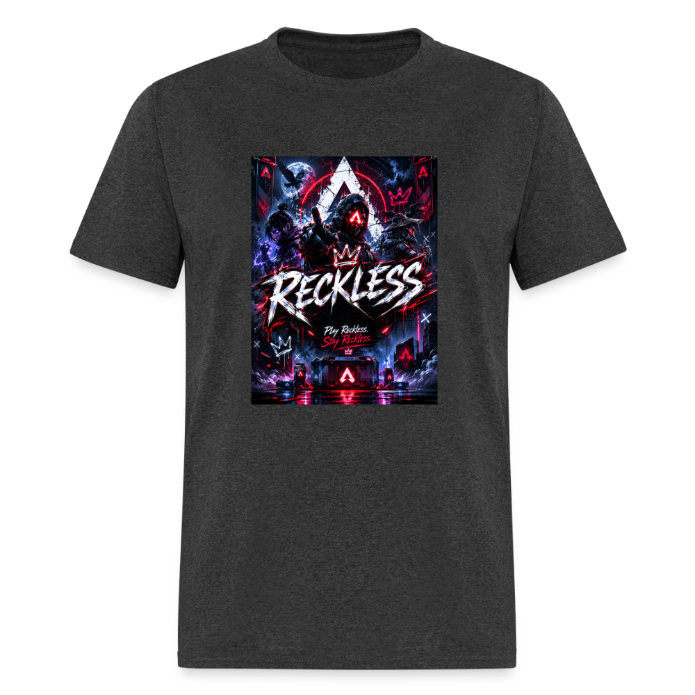 Reckless, Play Reckless, Stay Reckless Men's Tee - heather black