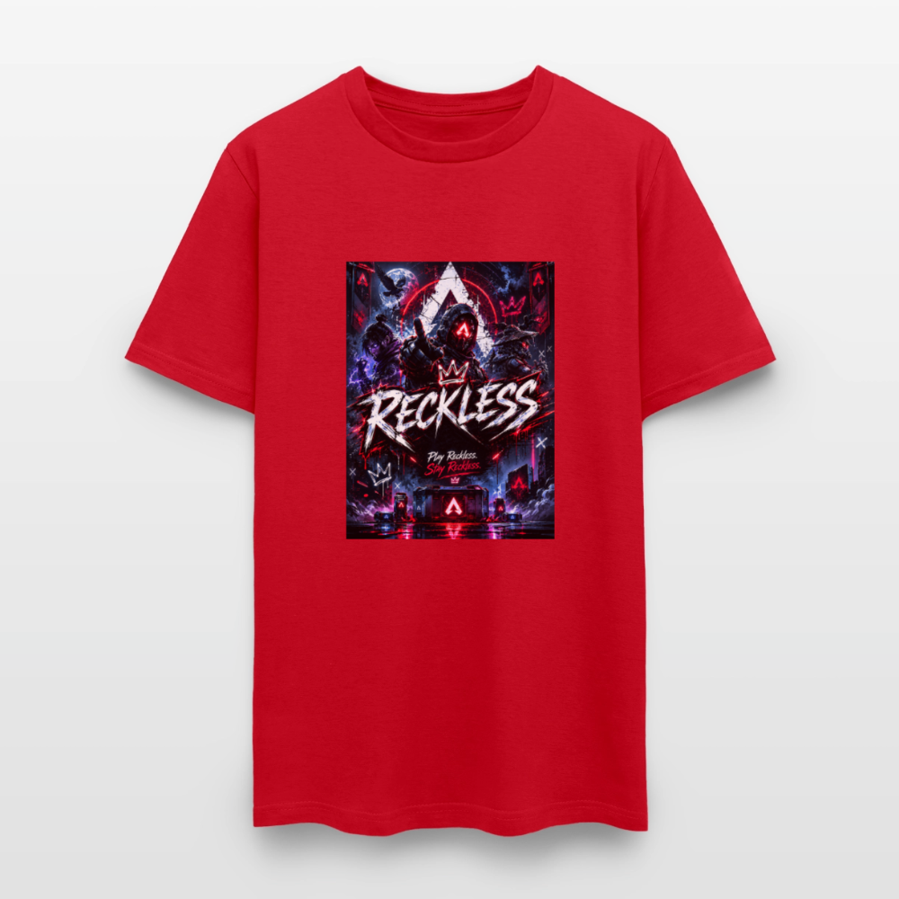 Reckless, Play Reckless, Stay Reckless Men's Tee - red