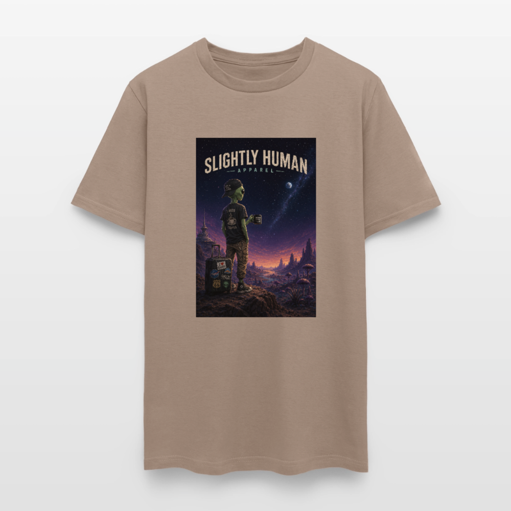 Slightly Human Home Planet T-Shirt - safari