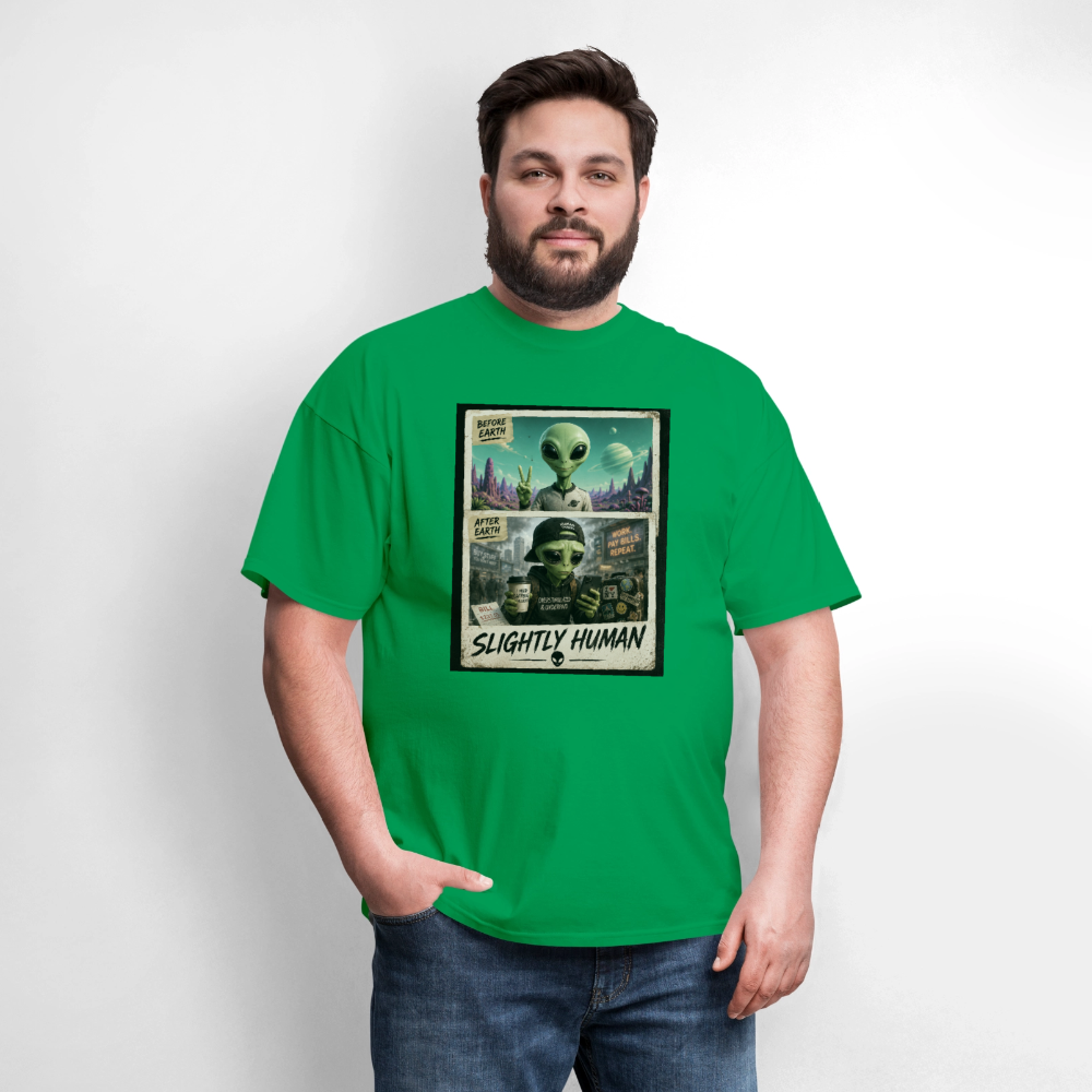 Slight Human Return To Earth T-Shirt - bright green