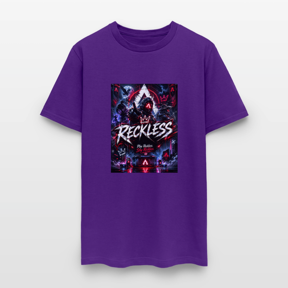 Reckless, Play Reckless, Stay Reckless Men's Tee - purple
