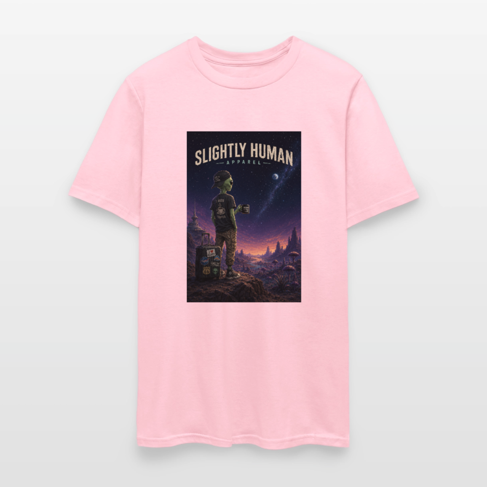 Slightly Human Home Planet T-Shirt - pink