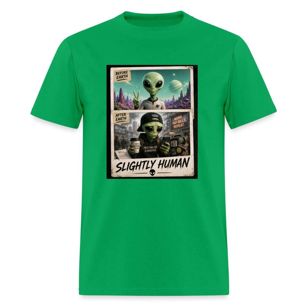 Slight Human Return To Earth T-Shirt - bright green
