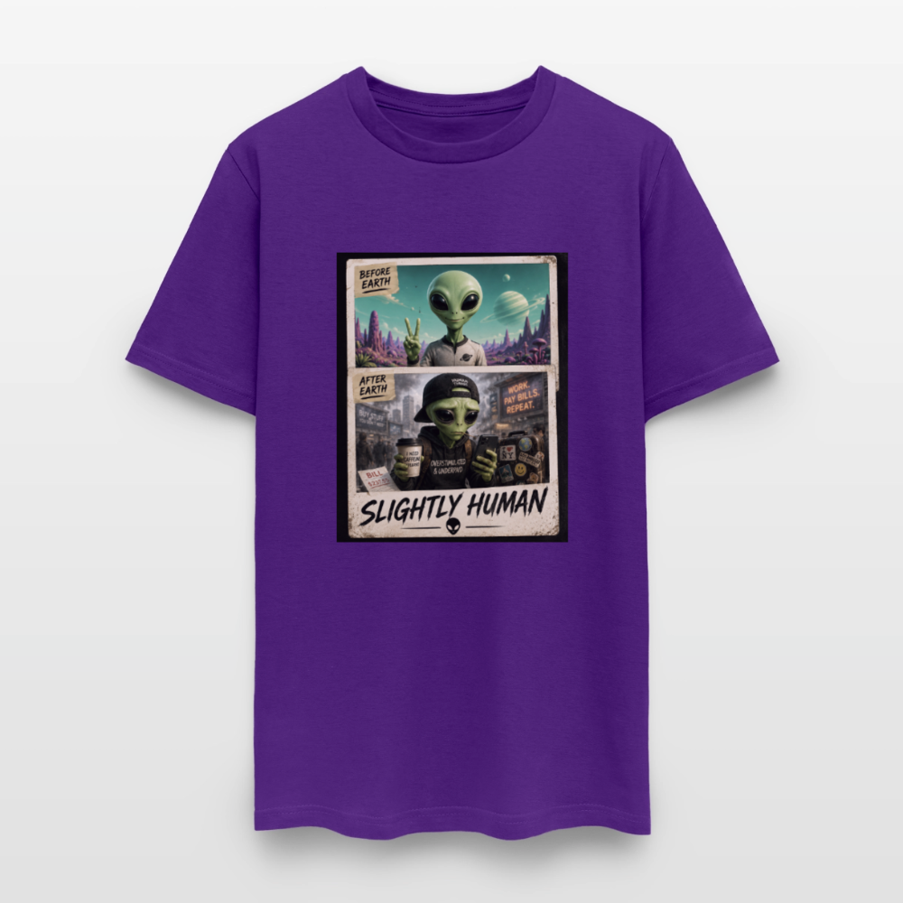 Slight Human Return To Earth T-Shirt - purple