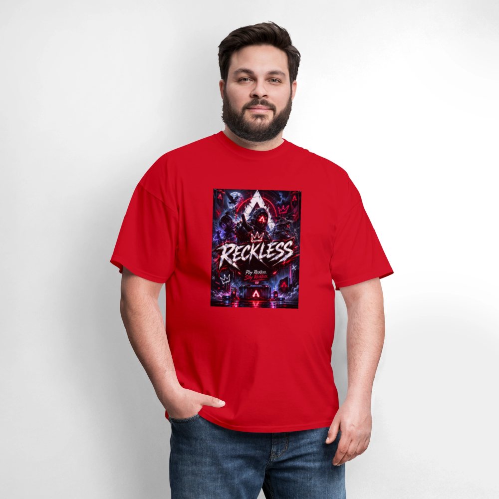 Reckless, Play Reckless, Stay Reckless Men's Tee - red