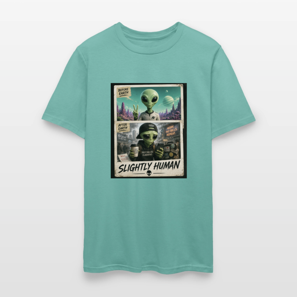 Slight Human Return To Earth T-Shirt - aquatic
