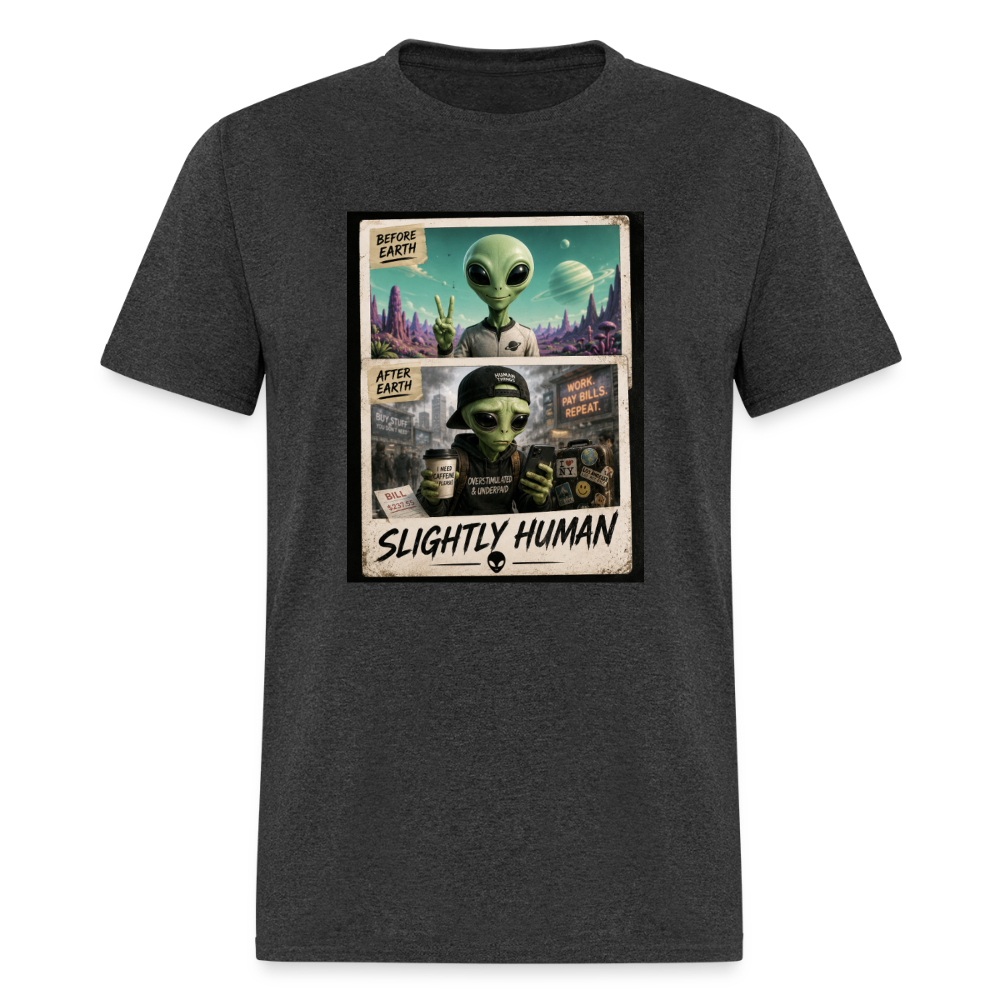 Slight Human Return To Earth T-Shirt - heather black