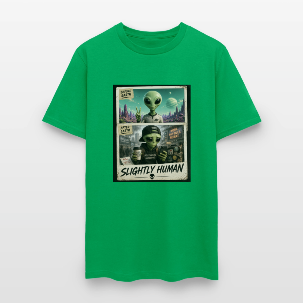 Slight Human Return To Earth T-Shirt - bright green