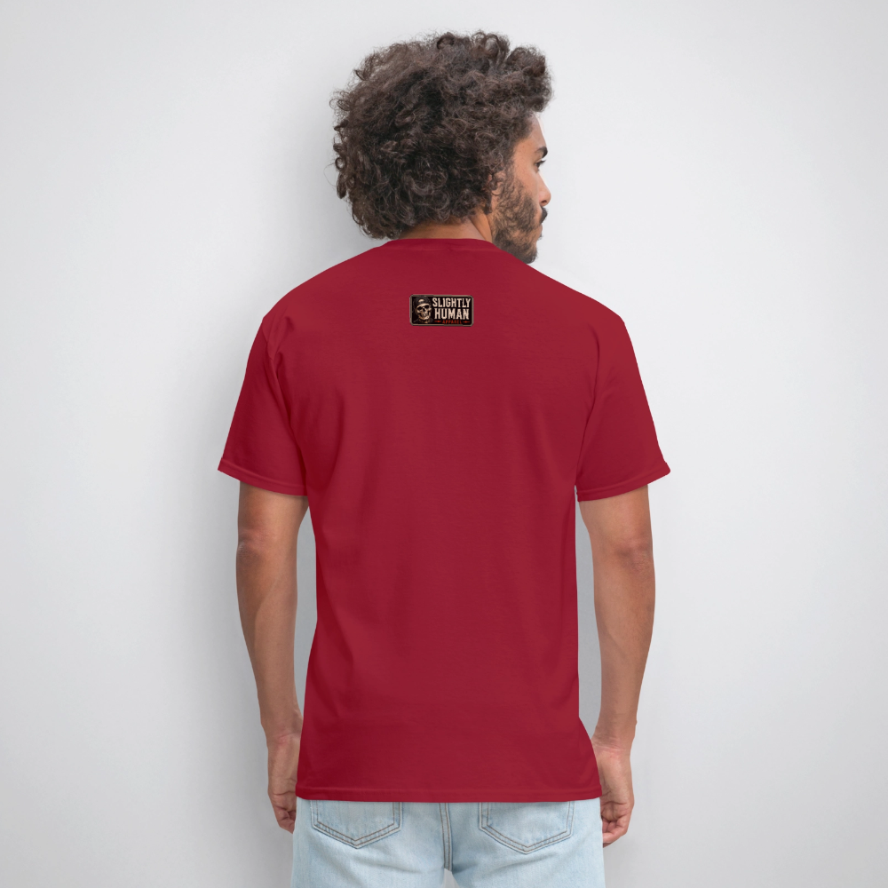 Reckless, Play Reckless, Stay Reckless Men's Tee - dark red
