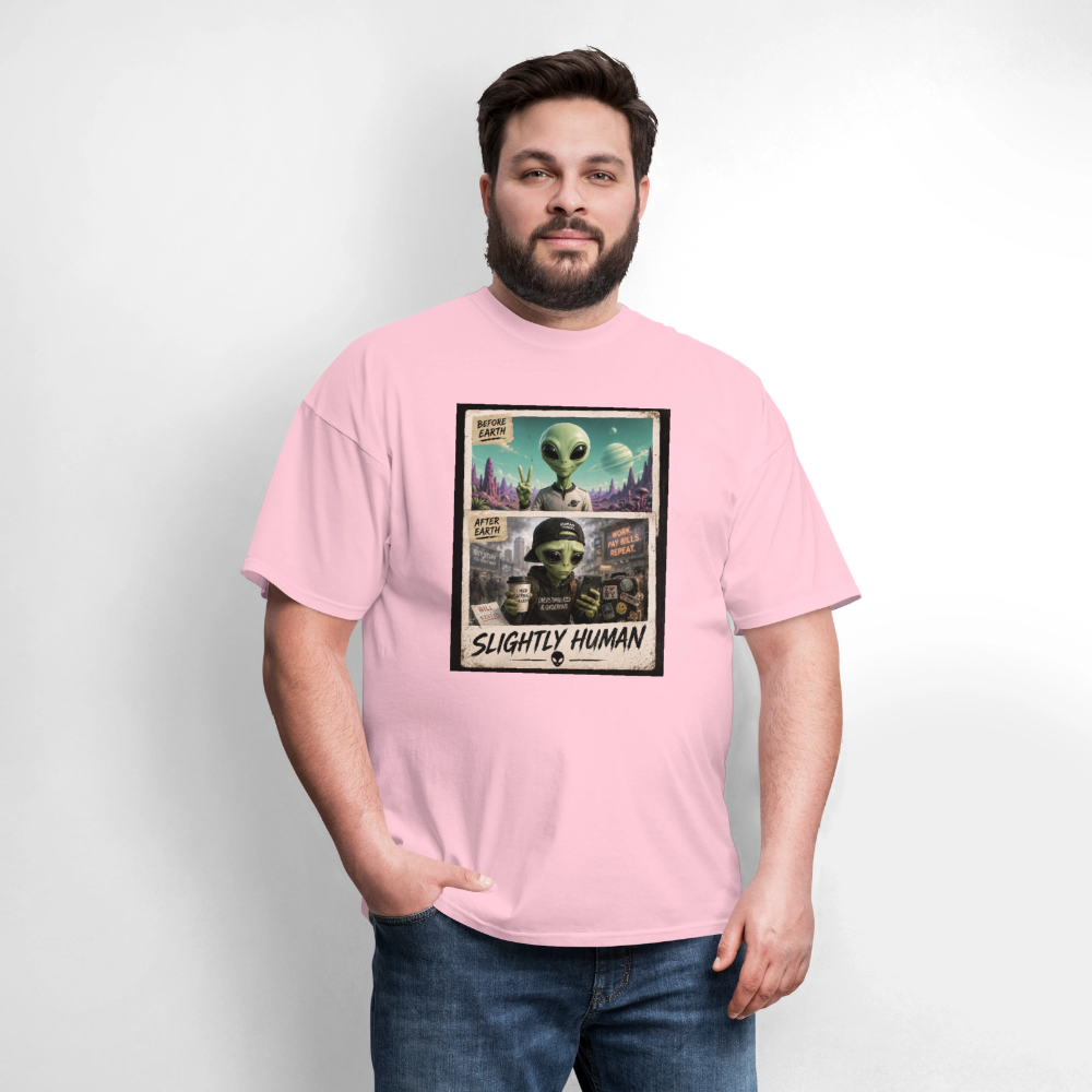 Slight Human Return To Earth T-Shirt - pink