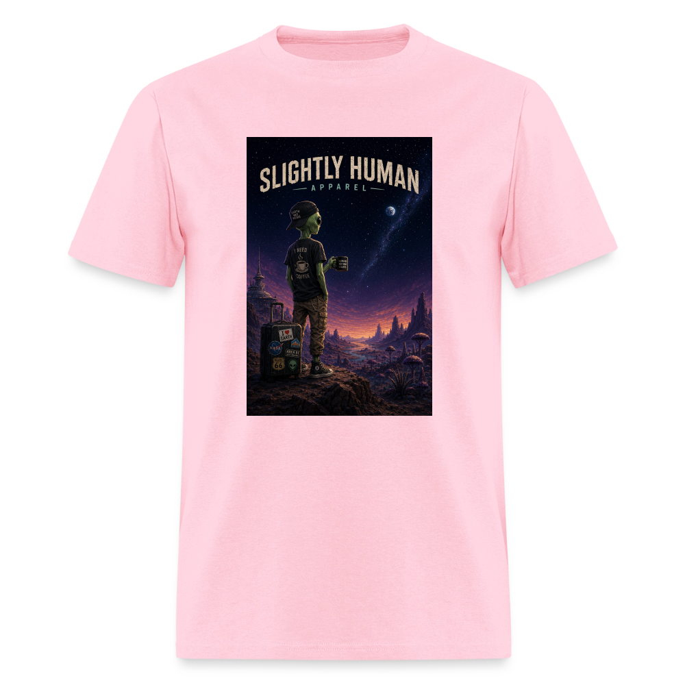 Slightly Human Home Planet T-Shirt - pink