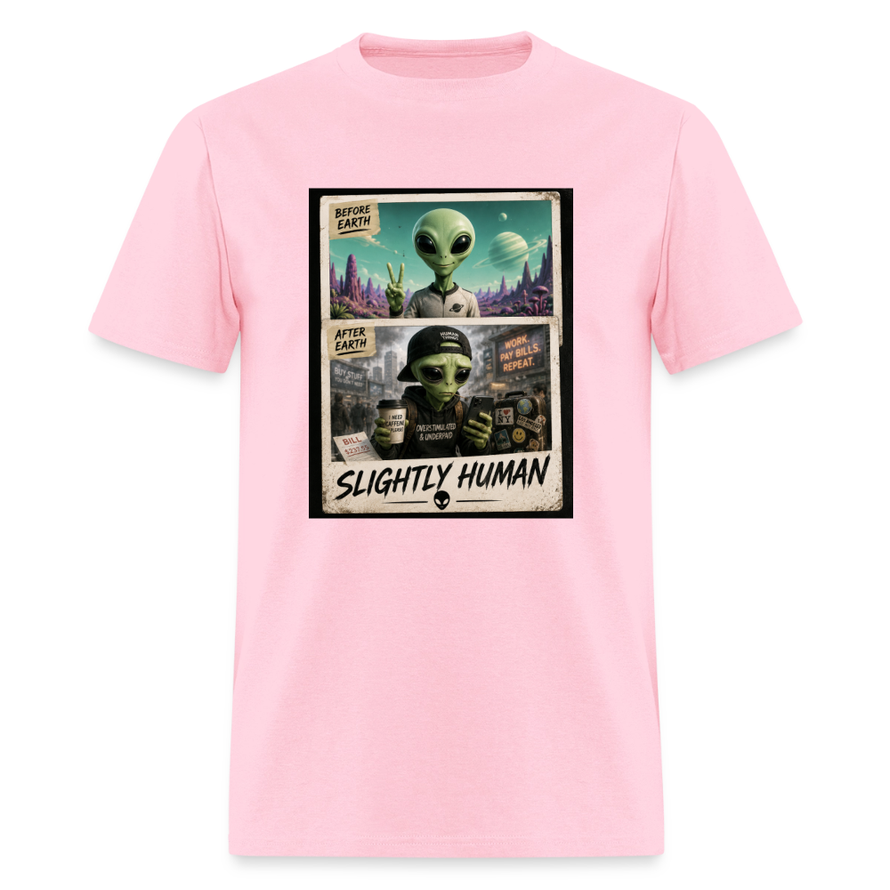 Slight Human Return To Earth T-Shirt - pink