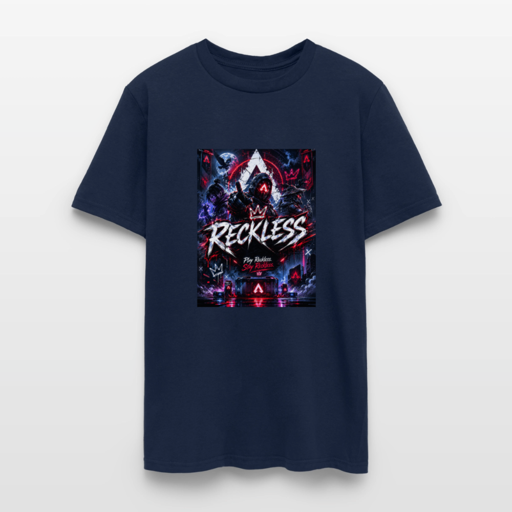 Reckless, Play Reckless, Stay Reckless Men's Tee - navy