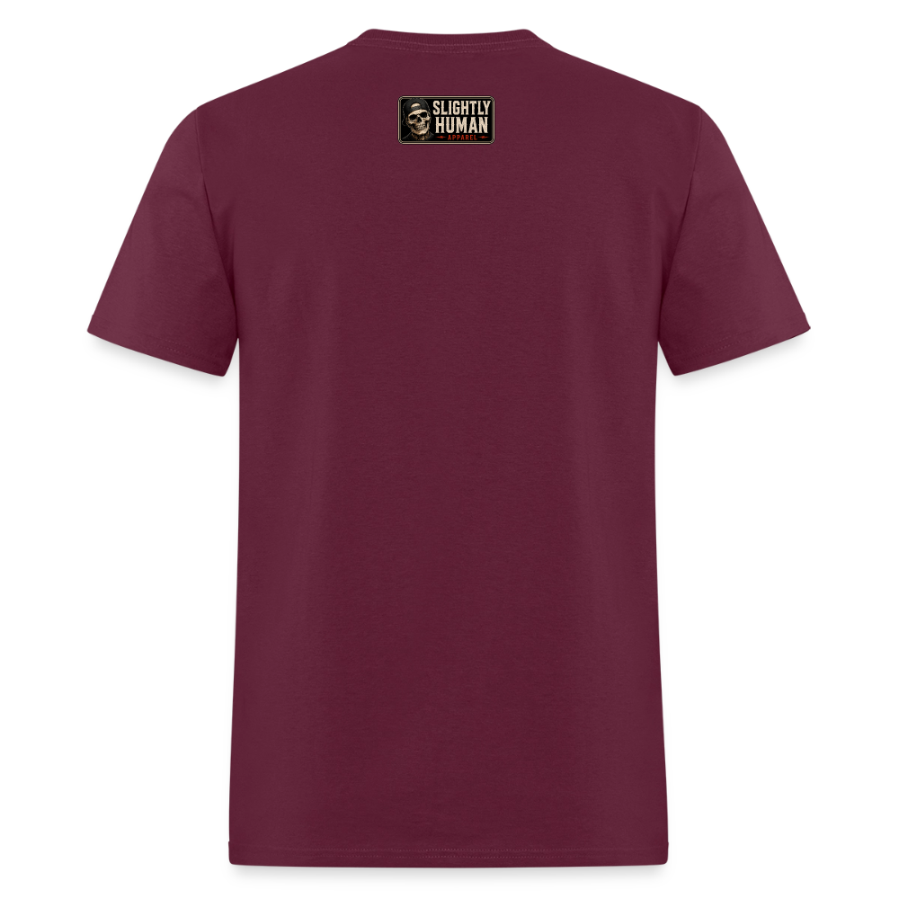Reckless, Play Reckless, Stay Reckless Men's Tee - burgundy