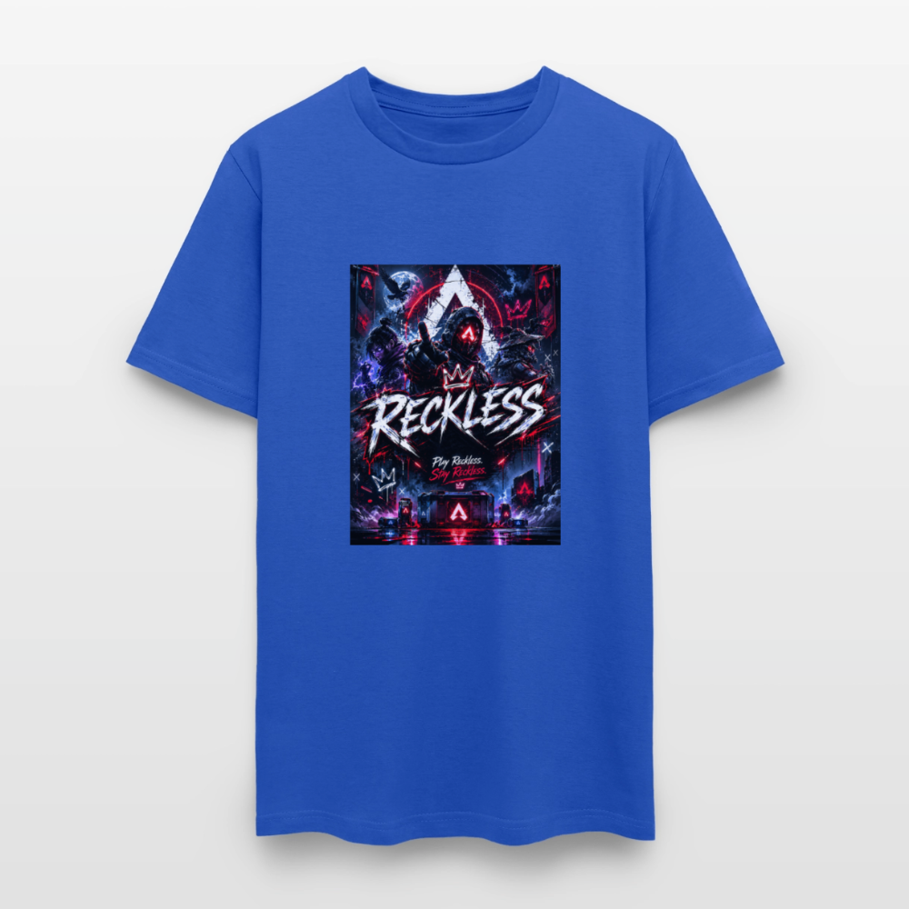 Reckless, Play Reckless, Stay Reckless Men's Tee - royal blue