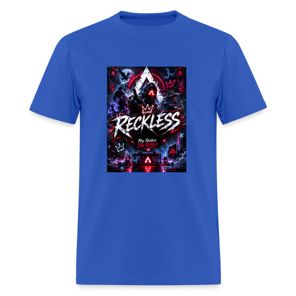 Reckless, Play Reckless, Stay Reckless Men's Tee - royal blue