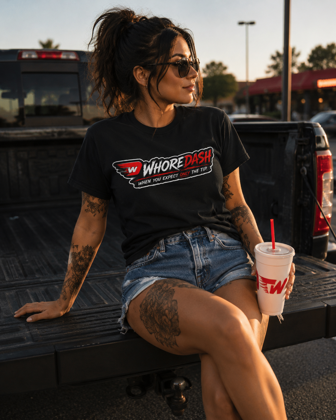 WhoreDash T-Shirt - Female Character