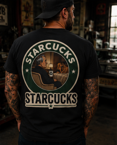 T-Shirt — Vintage 'Starcucks' Logo Tee