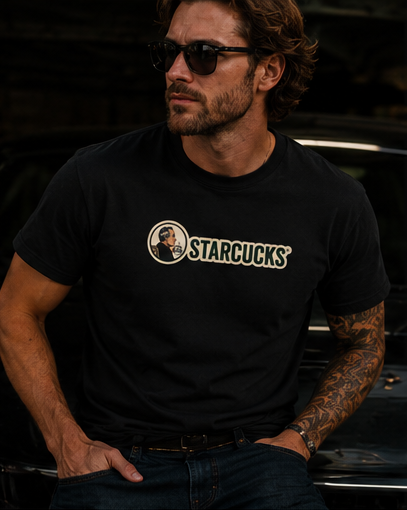 T-Shirt — Vintage 'Starcucks' Logo Tee