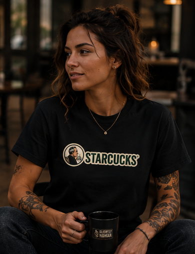 T-Shirt — Vintage 'Starcucks' Logo Tee