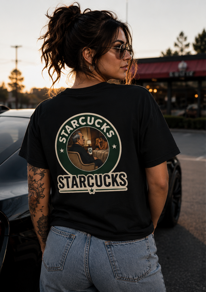 T-Shirt — Vintage 'Starcucks' Logo Tee