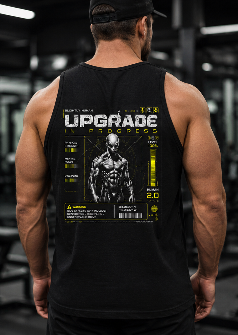 Slightly Human Upgrade In Progress Gym Tank