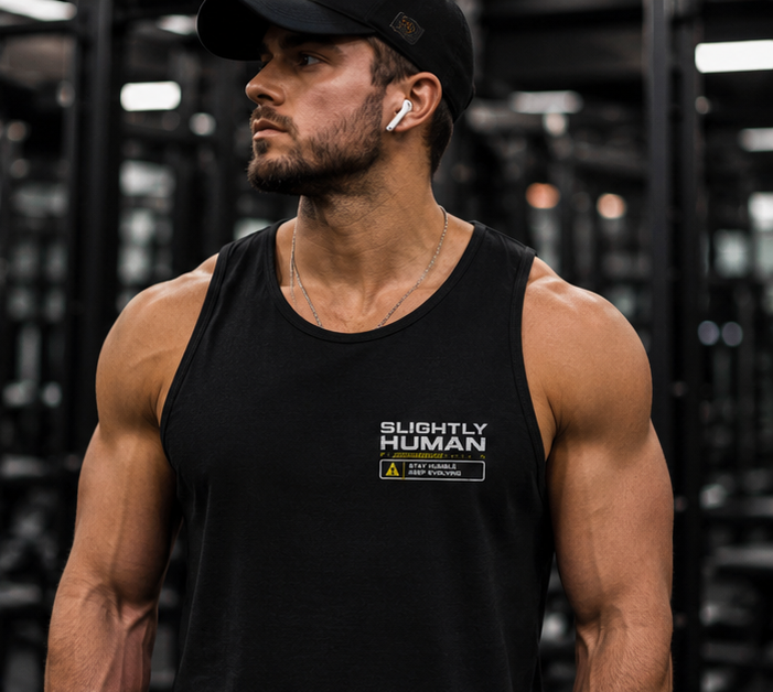 Slightly Human Upgrade In Progress Gym Tank
