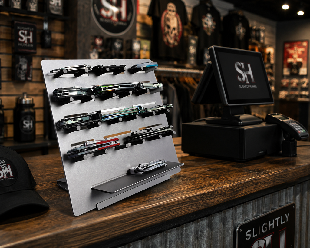 Complete Counter Top Display, Includes Display and 12 Knives