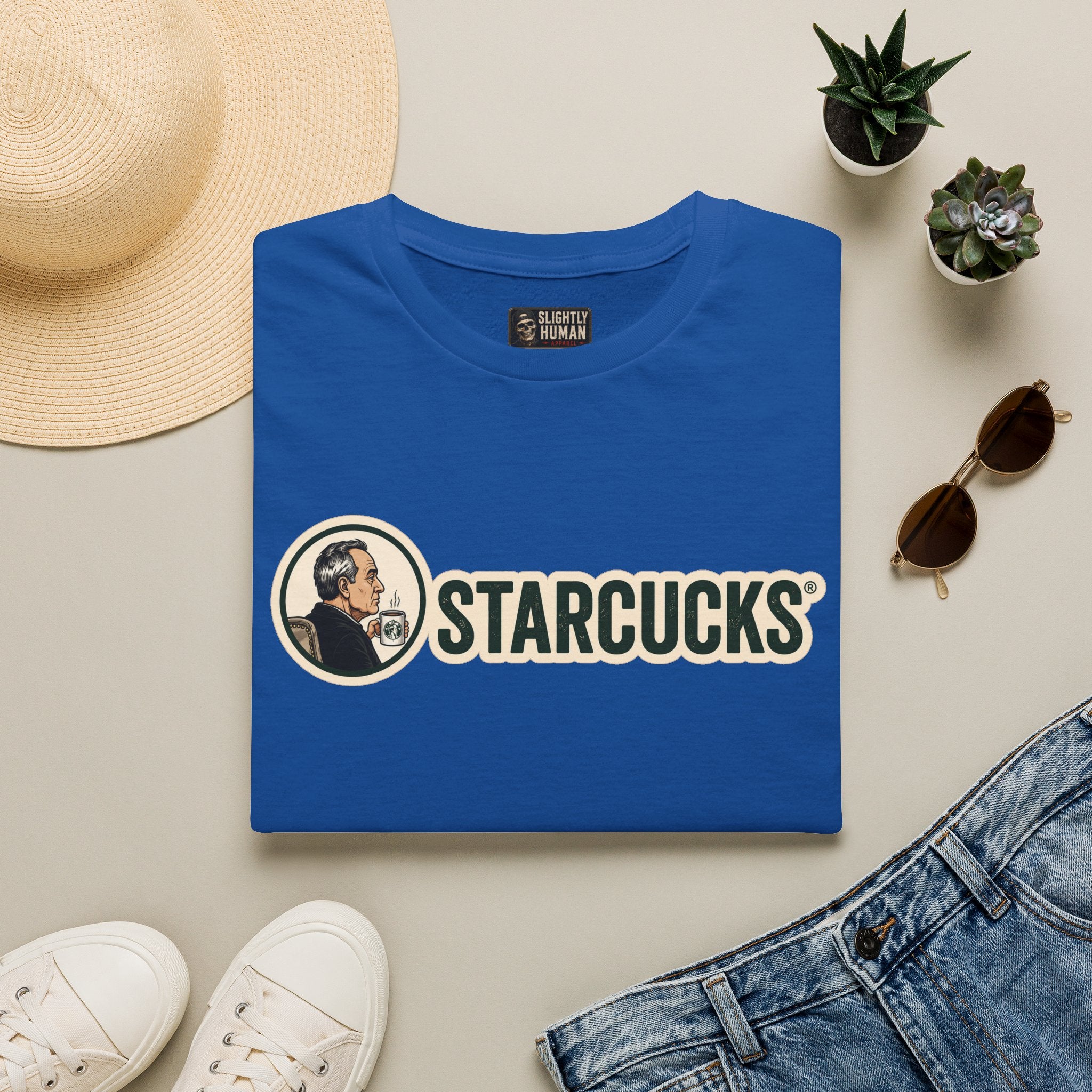 T-Shirt — Vintage 'Starcucks' Logo Tee
