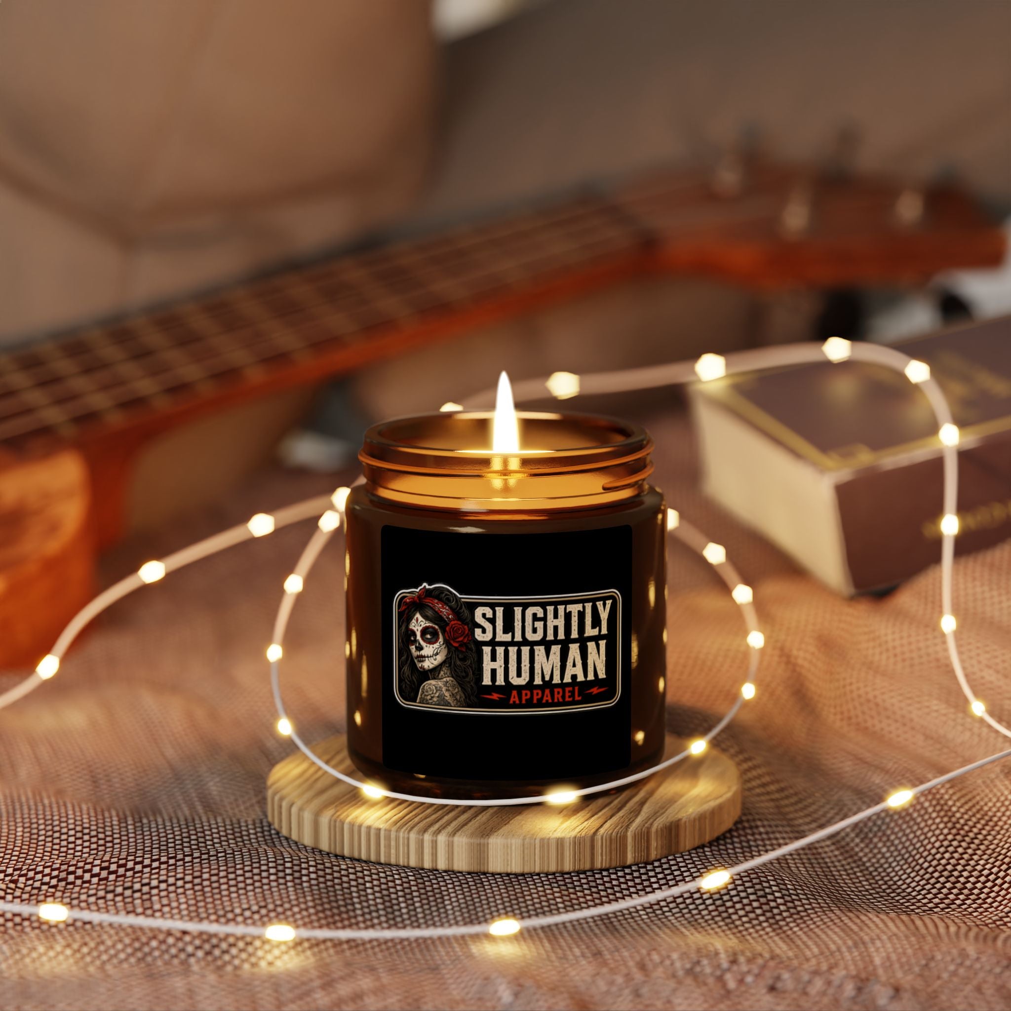 Slightly Human Amber Soy Candle — Spiced/Warm Scent