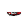 WhoreDash Vinyl Sticker — Funny Racing Logo Kiss-Cut Decal ("When You Expect Only The Tip")