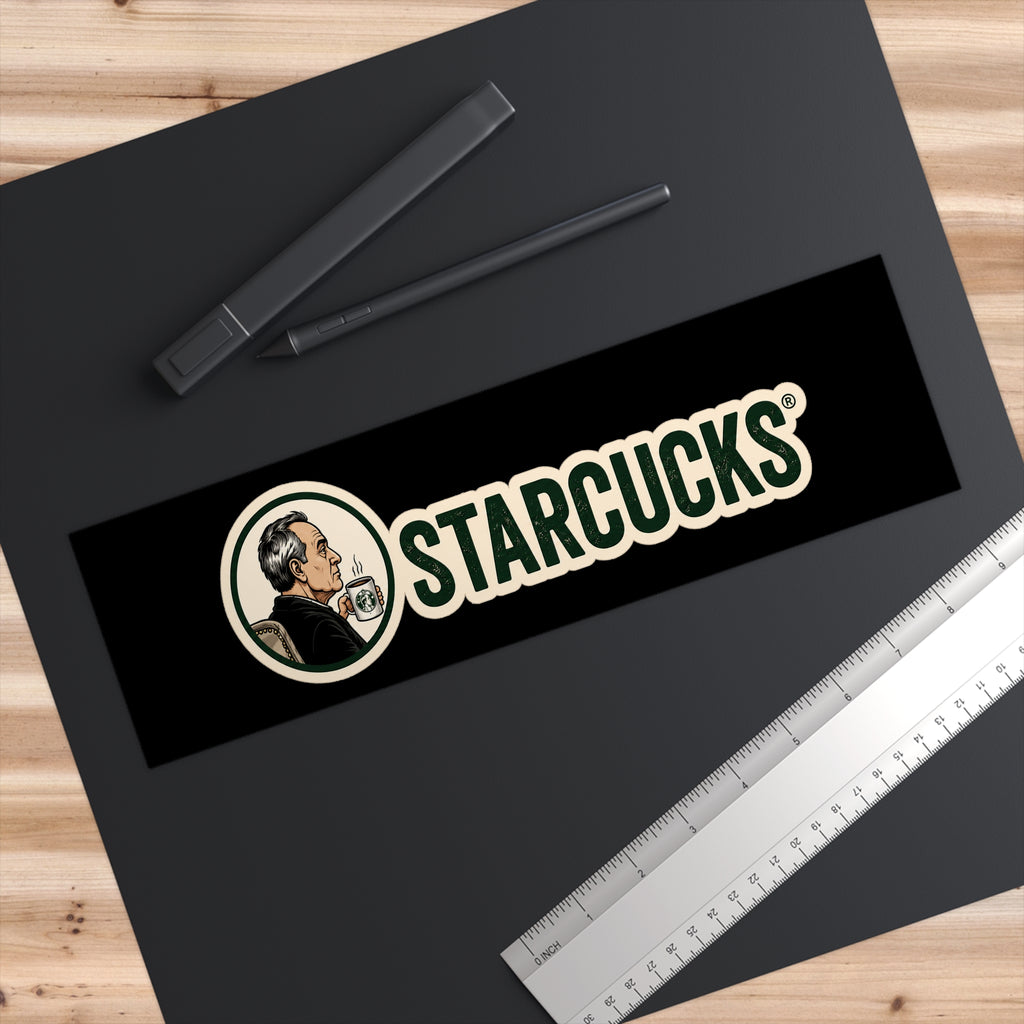 Bumper Sticker — “STARCUCKS” Retro Logo Decal