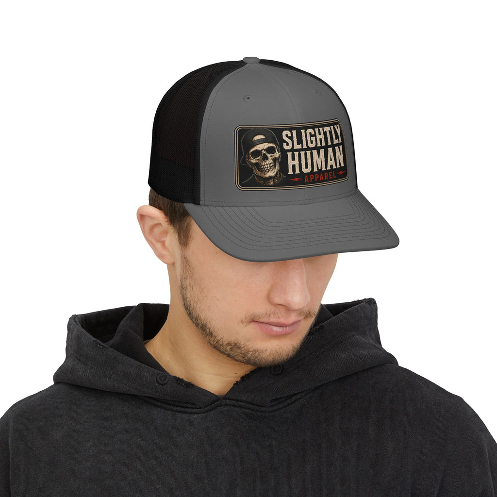 Slightly Human Trucker Cap — Richardson Snap Back