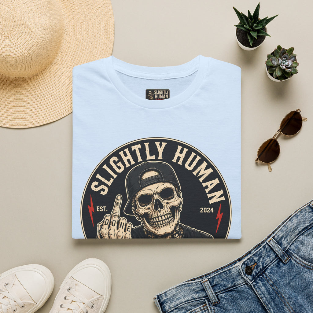 Slighty Human Apparel Skull T-Shirt, Mens